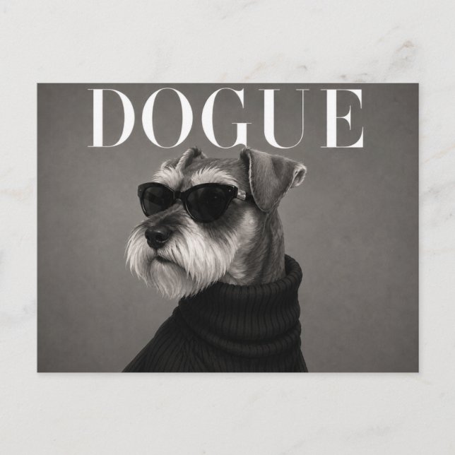 Carte Postale Schnauzer miniature de luxe (Devant)