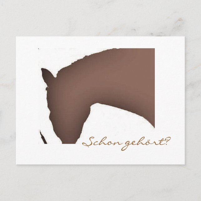 Carte Postale "Schon gehört ?" (Postkarte) (Devant)