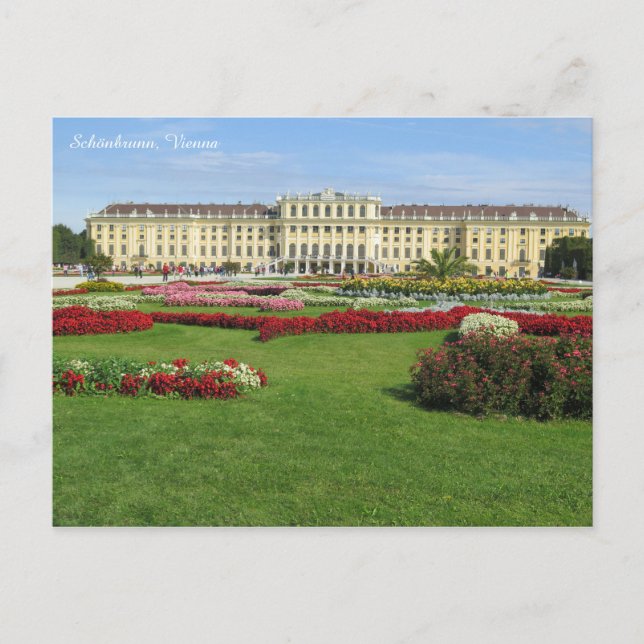 Carte Postale Schönbrunn, Vienne (Devant)