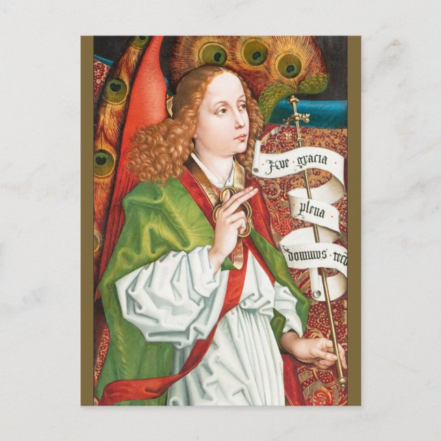 Carte Postale Schongauer Annonciation angel CC1184 Orlier autel (Devant)