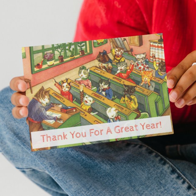 Carte Postale Schoolclass with kittens Teacher Appreciation card (Créateur téléchargé)