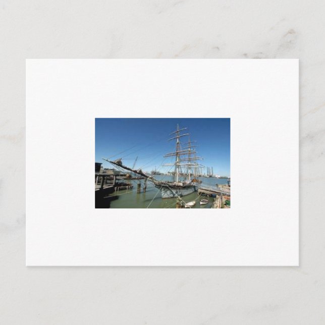 Carte Postale Schooner Melissa à Galveston, TX (Devant)