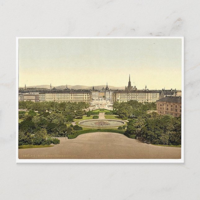 Carte Postale Schwarzenberg Place, Vienne, Austro-Hongrie rare P (Devant)