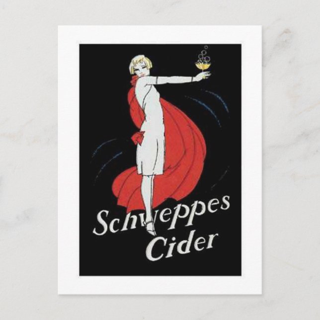 Carte Postale Schweppes Cider (Devant)