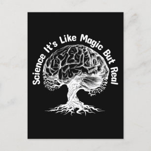Carte Postale science c'est comme de la magie mais vrai
