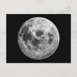 Carte Postale Science de l'astronomie spatiale de la Pleine lune