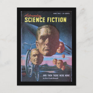 Carte Postale Science-fiction étonnante _Juin 1951_Pulp Art