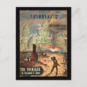 Carte Postale Science-fiction étonnante_ Septembre 1946_Pulp Ar