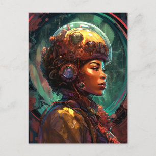 Carte Postale Science-fiction Femme noire Afrofuturisme