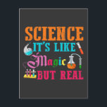 Carte Postale Science Magie Futur Scientifique Chimie Étudiant<br><div class="desc">Funny Nerdy Science Surprise pour un étudiant,  chimiste,  physique,  enseignant,  scientifique ou pharmacien. Cadeau idéal pour tous les scientifiques curieux qui aiment expérimenter ou faire une expérience en laboratoire ou en laboratoire.</div>