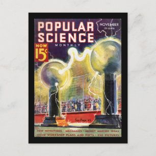 Carte Postale Science populaire mensuelle, novembre 1936_Pulp Ar