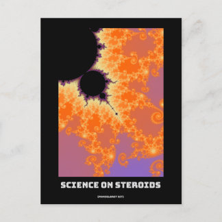 Carte Postale Science sur les stéroïdes Mandelbrot fractal - sci