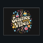 Carte Postale Science Vibes Groovy Première Journée de Rentree S<br><div class="desc">Science Vibes Retro Première Journée de Rentree Scolaire Prof Groovy</div>