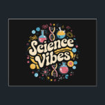 Carte Postale Science Vibes Groovy Première Journée de Rentree S<br><div class="desc">Science Vibes Retro Première Journée de Rentree Scolaire Prof Groovy</div>