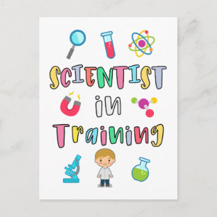 Carte Postale Scientifique en formation pour jeunes scientifique