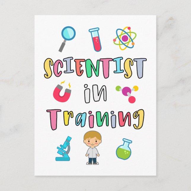 Carte Postale Scientist in Training for Young Scientists (Devant)