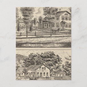 Carte Postale Scieries et moulins à gruau à Arlington Vermont