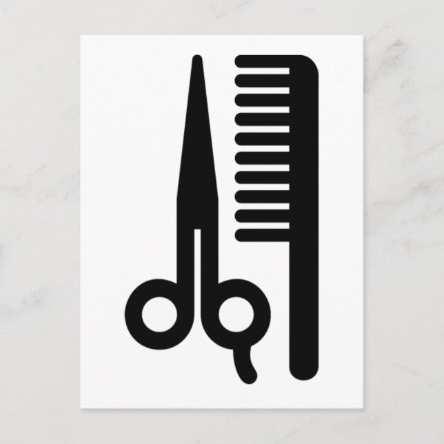 Carte Postale Scissors and Comb (Devant)
