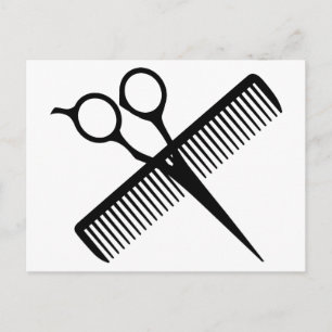 Carte Postale Scissors et Comb