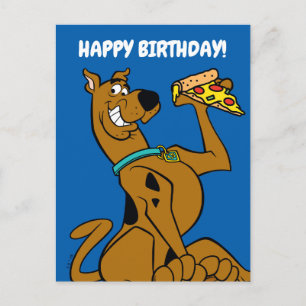 Carte Postale Scooby Doo Avec Pizza Slice
