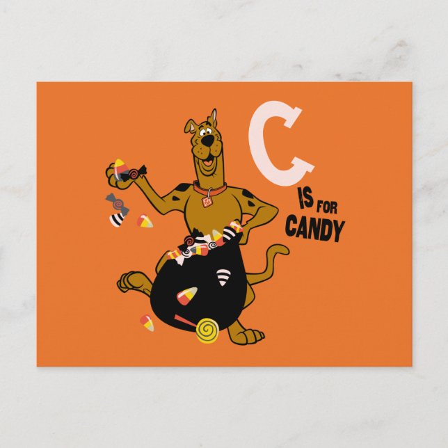 Carte Postale Scooby-Doo | C est pour Candy (Devant)