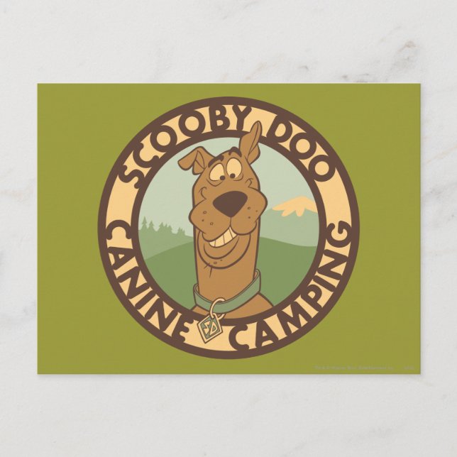 Carte Postale Scooby-Doo "Canine Camping" (Devant)