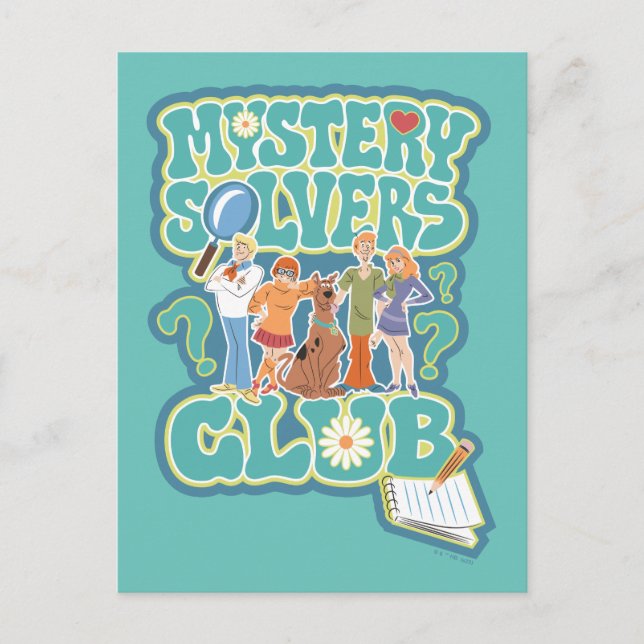 Carte Postale Scooby-Doo & Gang "Mystery Solvers Club" (Devant)