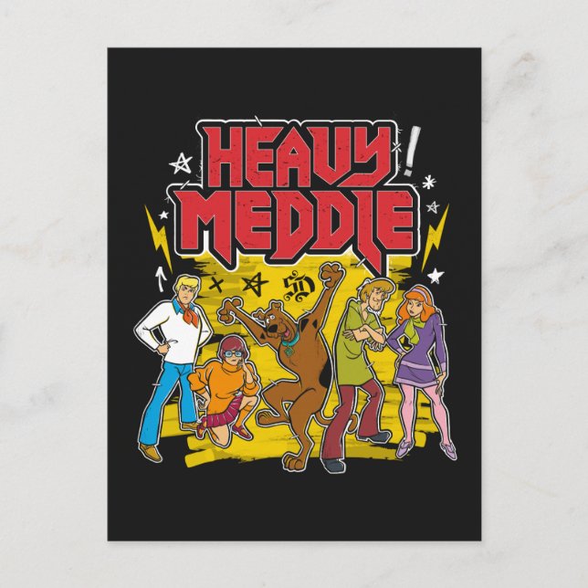 Carte Postale Scooby-Doo | Graphique "Lourde Médaille" (Devant)