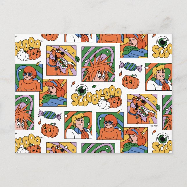Carte Postale Scooby-Doo Halloween Photos Pattern (Devant)