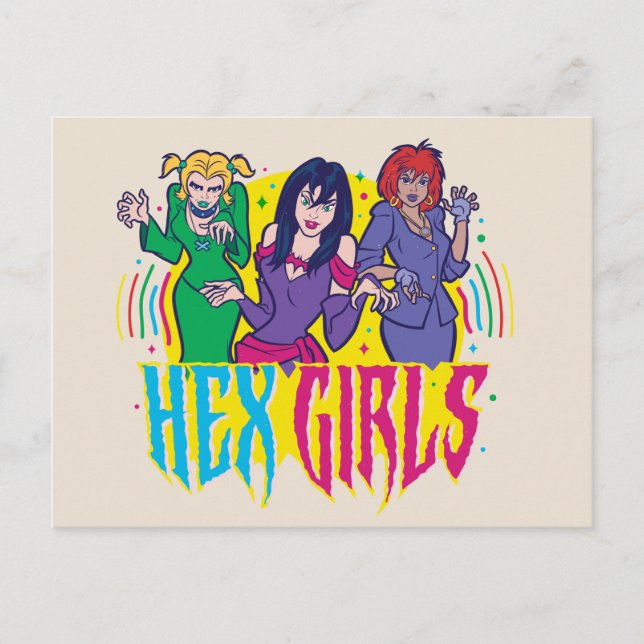 Carte Postale Scooby-Doo | Les Filles Hex (Devant)