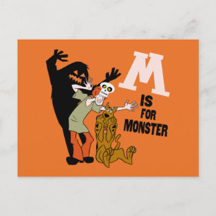 Carte Postale Scooby-Doo   M est pour Monster