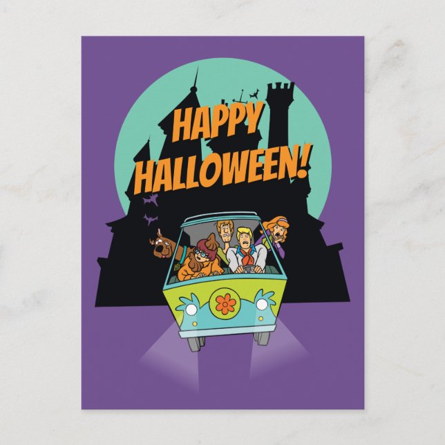 Carte Postale Scooby-Doo "Mystères De La Maison Hantée" (Devant)