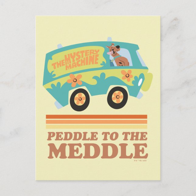 Carte Postale Scooby-Doo Mystery Machine "Peddle to the Meddle" (Devant)