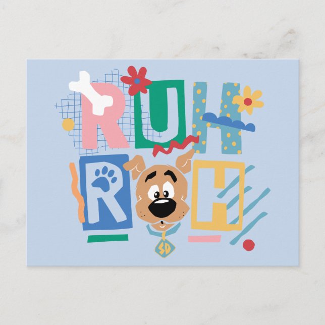 Carte Postale Scooby-Doo | Ruh Roh Baby Scooby-Doo (Devant)