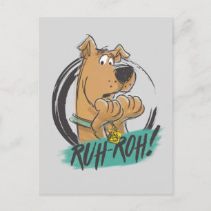 Carte Postale Scooby-Doo "Ruh Roh !" Croquis de marqueur