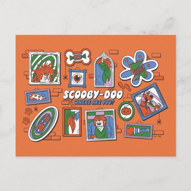 Carte Postale Scooby-Doo Wall of Halloween Picture Frames (Devant)