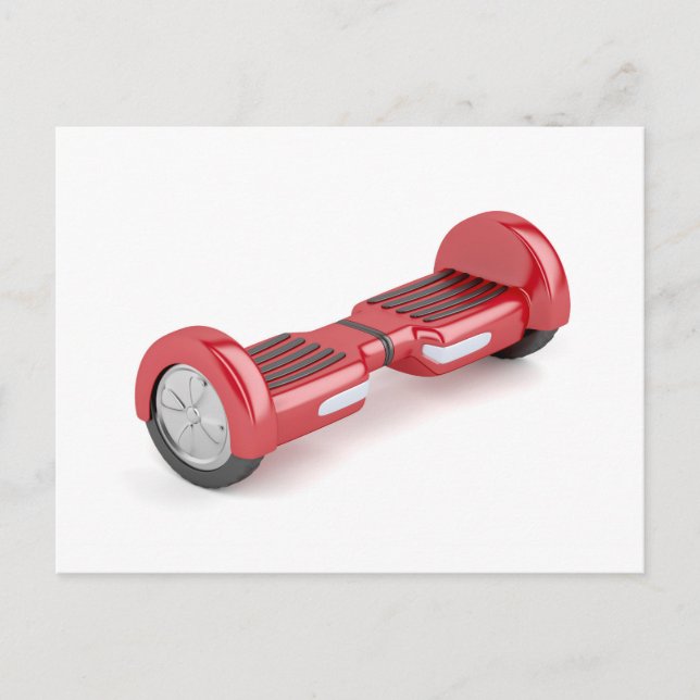 Carte Postale Scooter auto-équilibrage rouge (Devant)