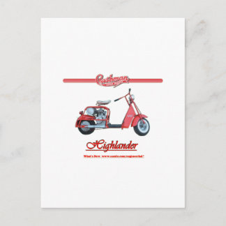 Carte Postale Scooter Cushman Highlander