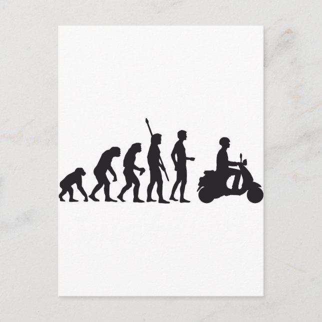 Carte Postale scooter d'évolution (Devant)