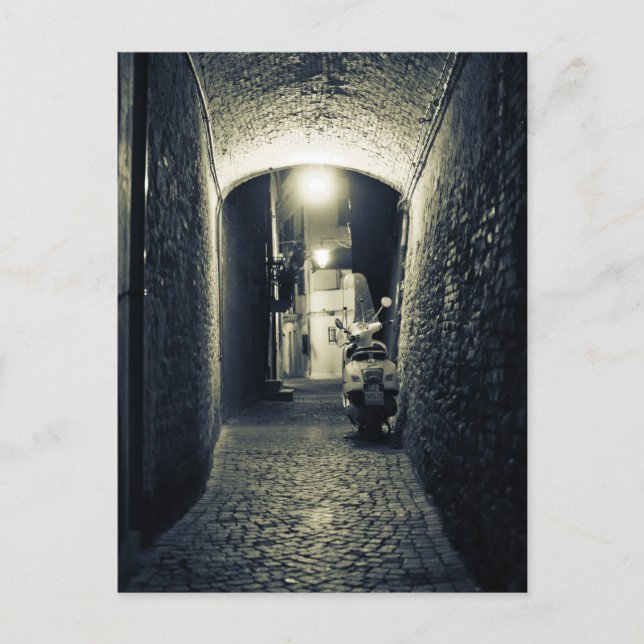 Carte Postale Scooter en Italie (Devant)