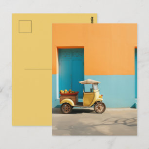 Carte Postale Scooter Mango Riksja