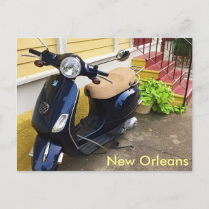 Carte Postale Scooter mignon à la Nouvelle-Orléans Marigny
