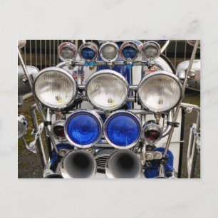 Carte Postale SCOOTER MOTEUR vintage