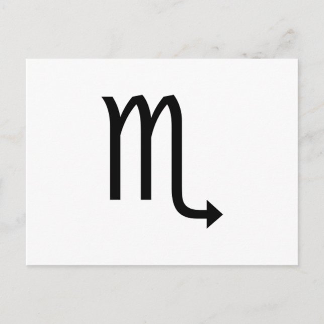 Carte Postale Scorpio (Devant)