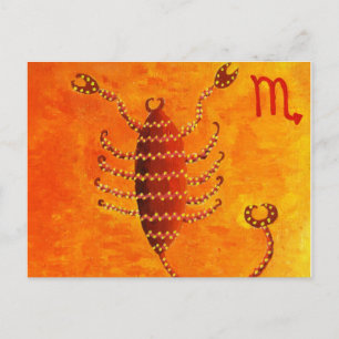 Carte Postale Scorpio Horoscope Zodiac Star Sign