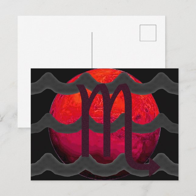 Carte postale Scorpion (Devant / Derrière)