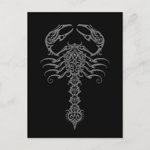 Carte Postale Scorpion tribal foncé