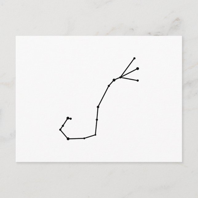 Carte postale Scorpius Zodiac (Devant)