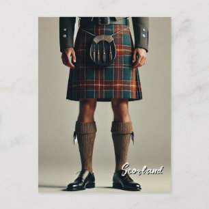 Carte Postale Scotland Kilt