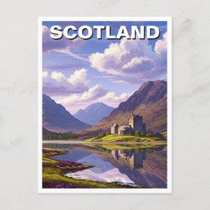 Carte Postale Scotland Scottish Highlands Castle Travel